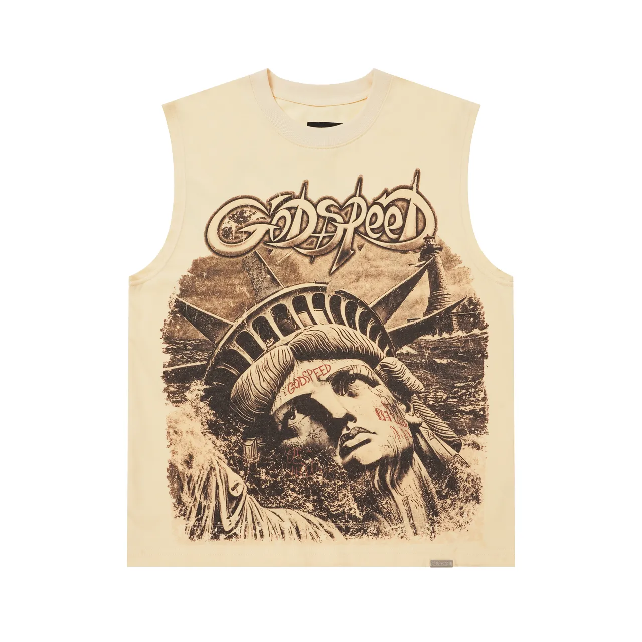 Godspeed Statue of Liberty Graphic Vest Top
