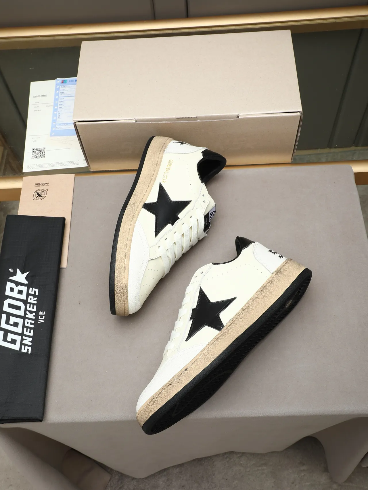 Golden Goose Ball Star Off-White Black Star Lifestyle Sneakers