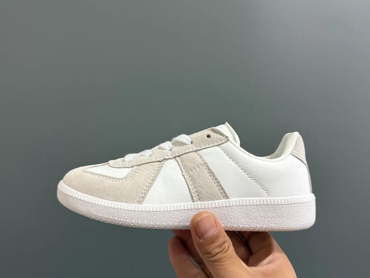 Black and White Panelled Suede Lifestyle Sneakers