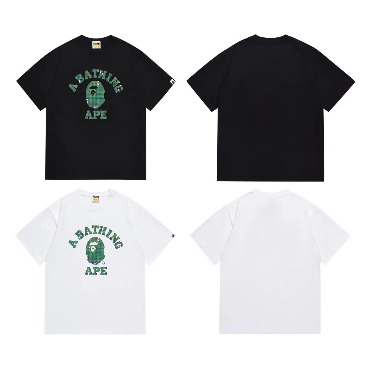 A Bathing Ape ABC Camo Graphic Black T-Shirt