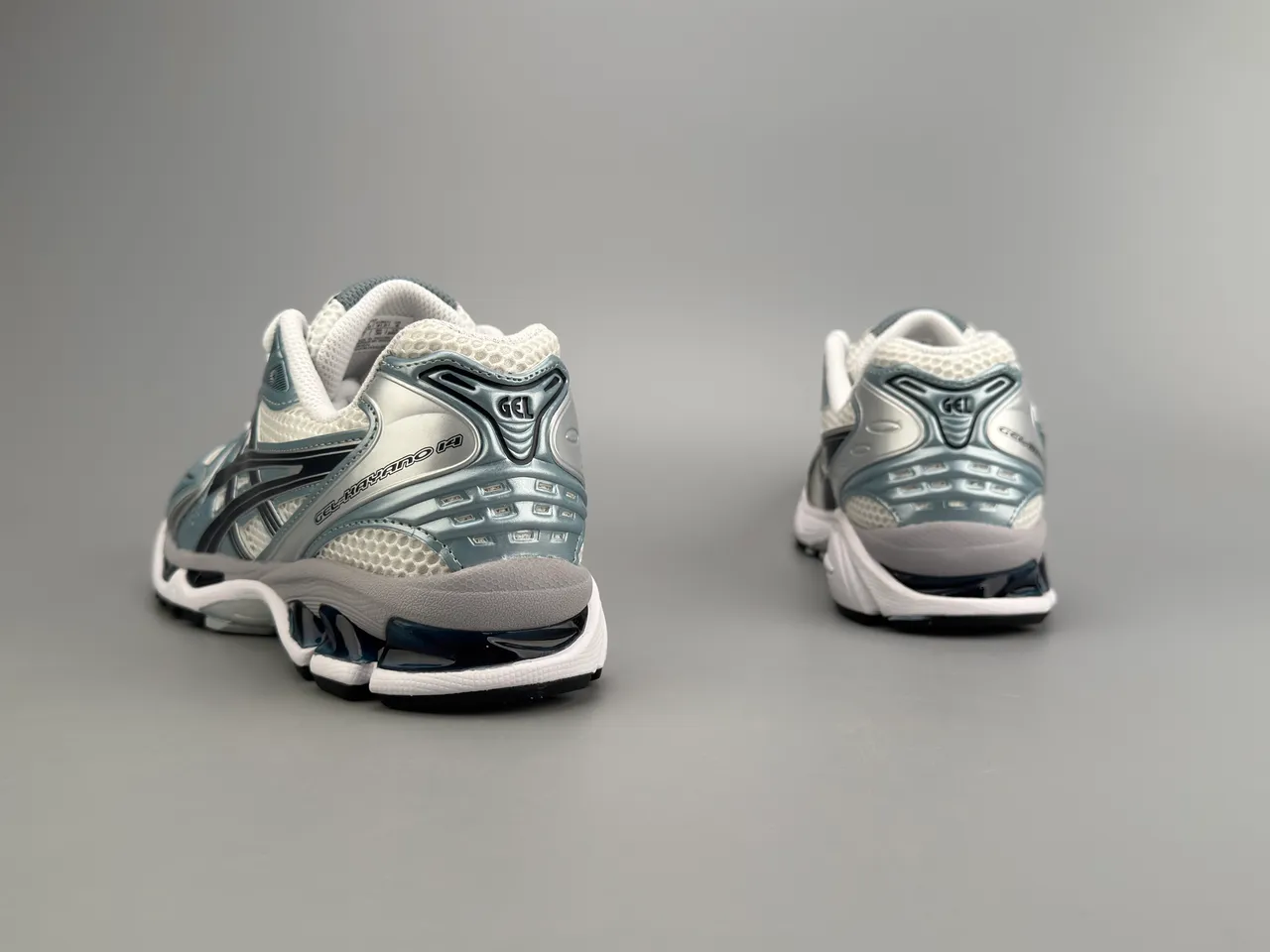 ASICS Gel-Kayano Silver White Black Running Shoes