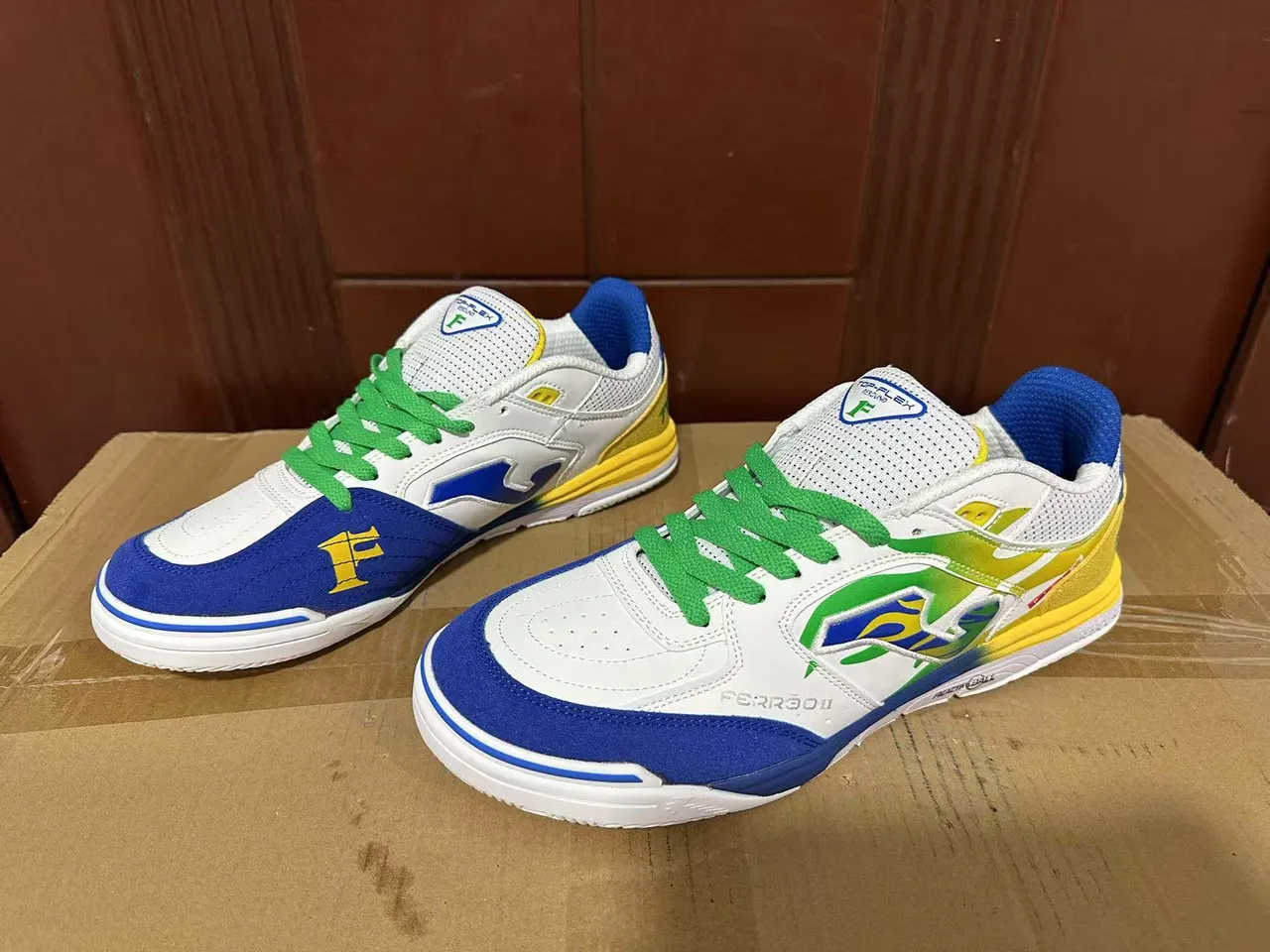 Joma Top-Flex White Neon Yellow Teal Lifestyle Sneakers