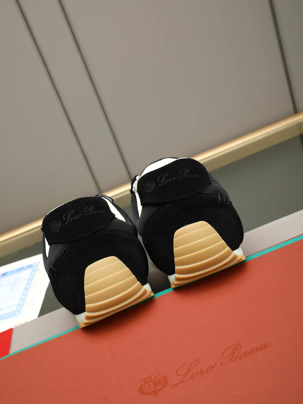 Loro Piana Black Suede and Nylon Lifestyle Sneakers