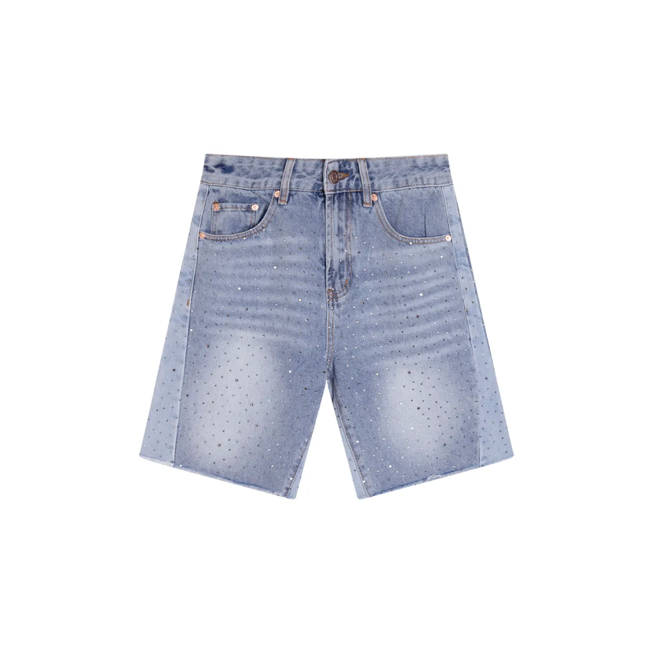 Levi's Rhinestone-Embellished Denim Shorts