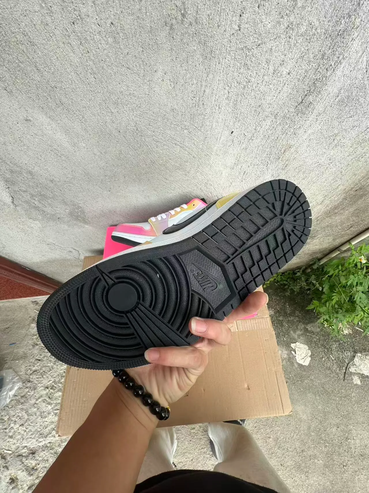 Nike Air Jordan 1 Low Iridescent Gradient Lifestyle Sneakers