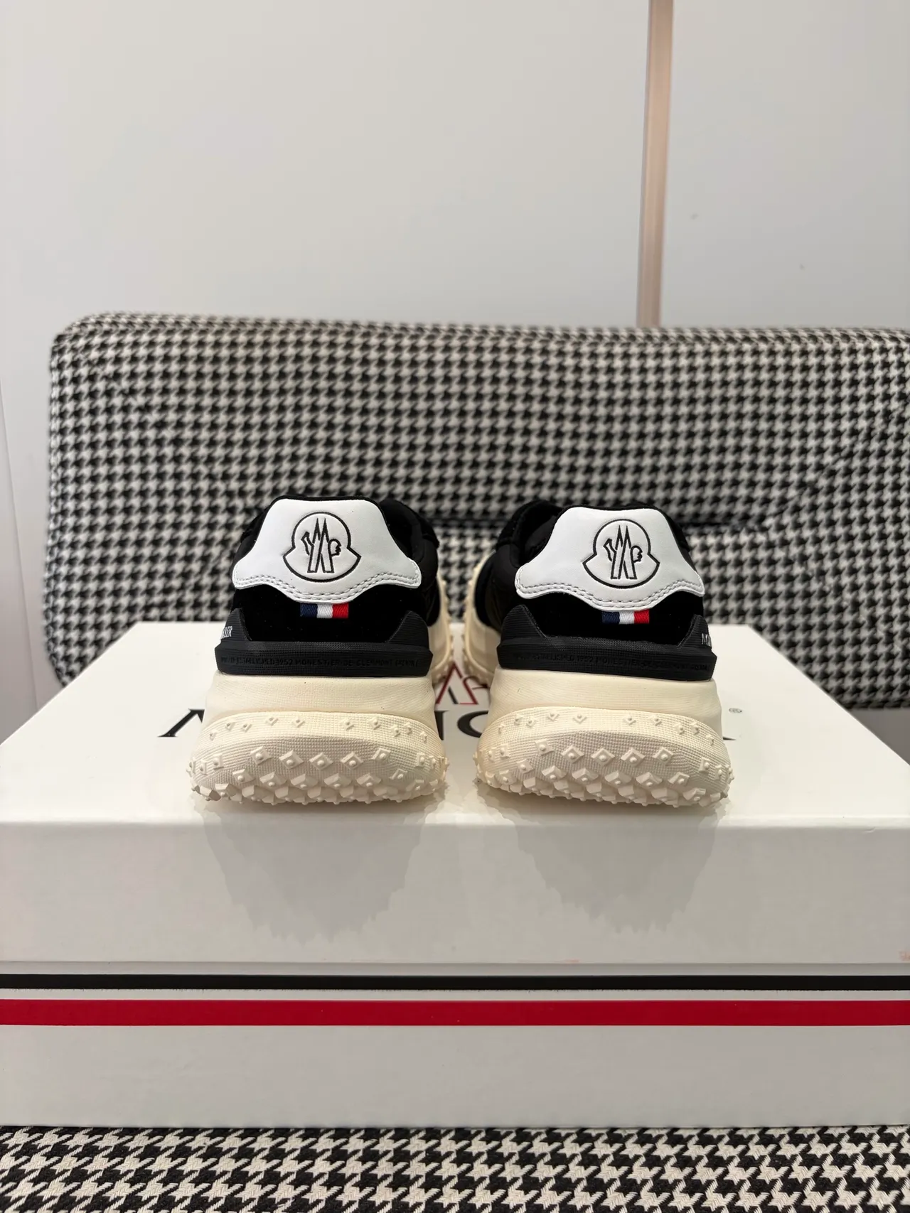 Moncler Black and Off-White Lifestyle Sneaker