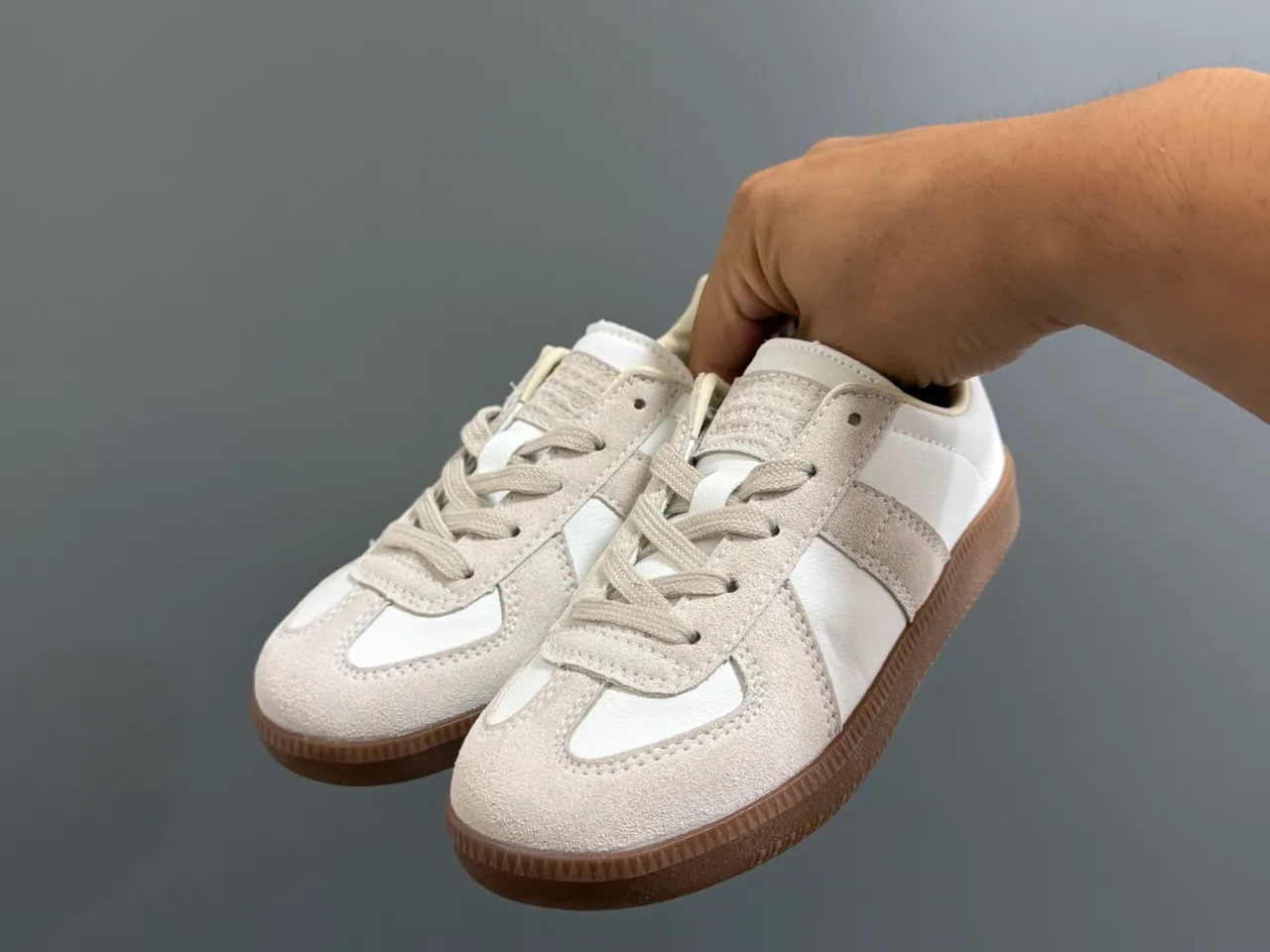 Black and White Panelled Suede Lifestyle Sneakers