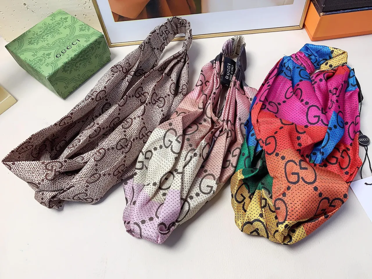 Gucci Interlocking GG Monogram Silk Scarf