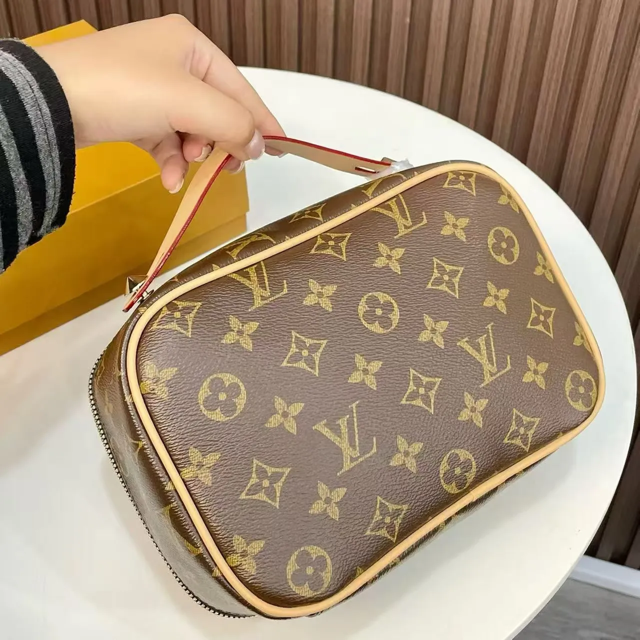 Louis Vuitton Monogram Canvas Structured Top Handle Boston Bag