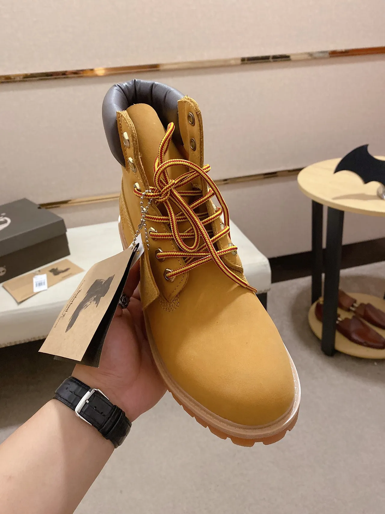 Timberland Premium 6-Inch Wheat Nubuck Work Boot