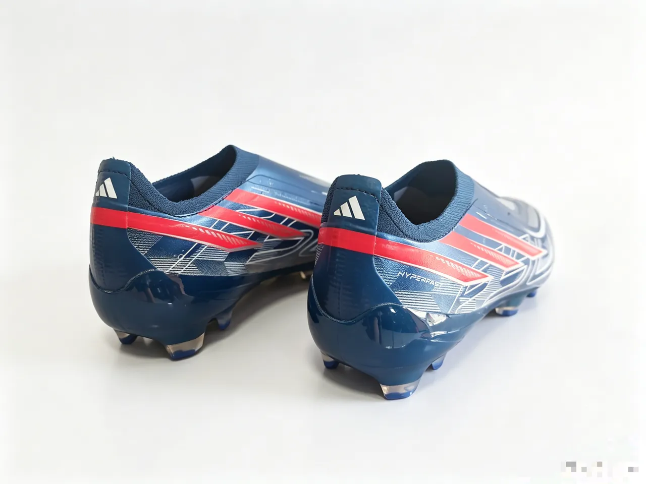 Puma Blue Red Low-Cut Sock-Fit Upper Iridescent Thermoplastic Outsole Firm-Ground Soccer Shoes