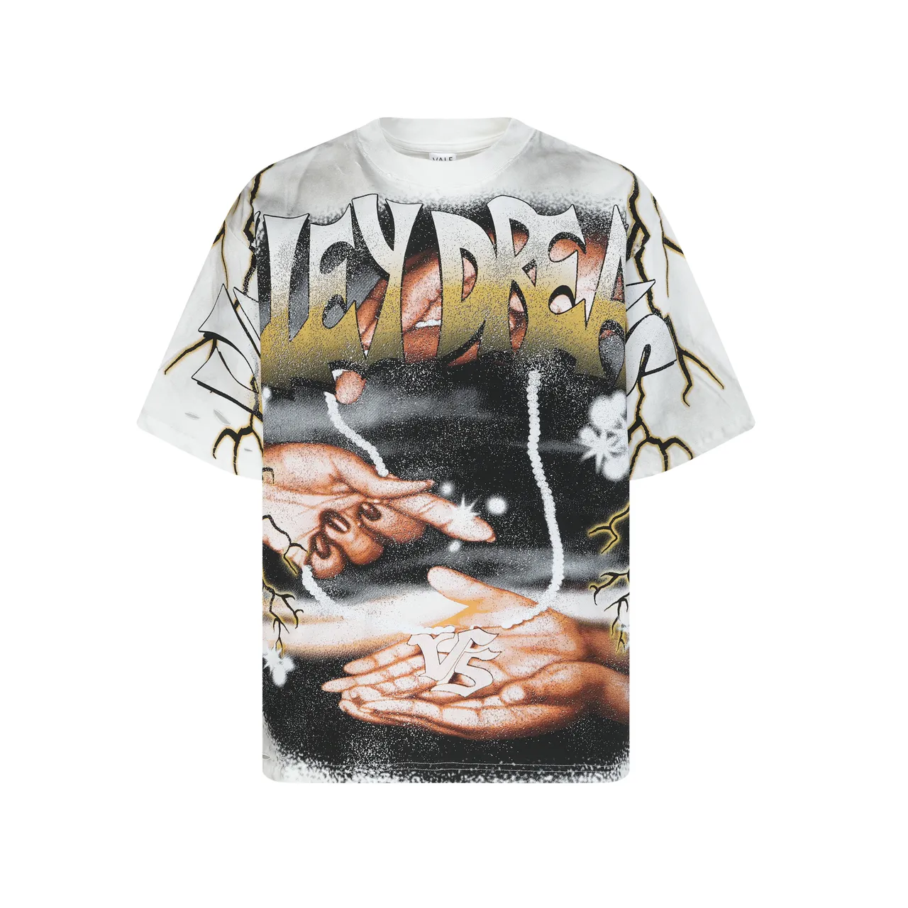 Vale Forever Distressed Oversized Graphic T-Shirt