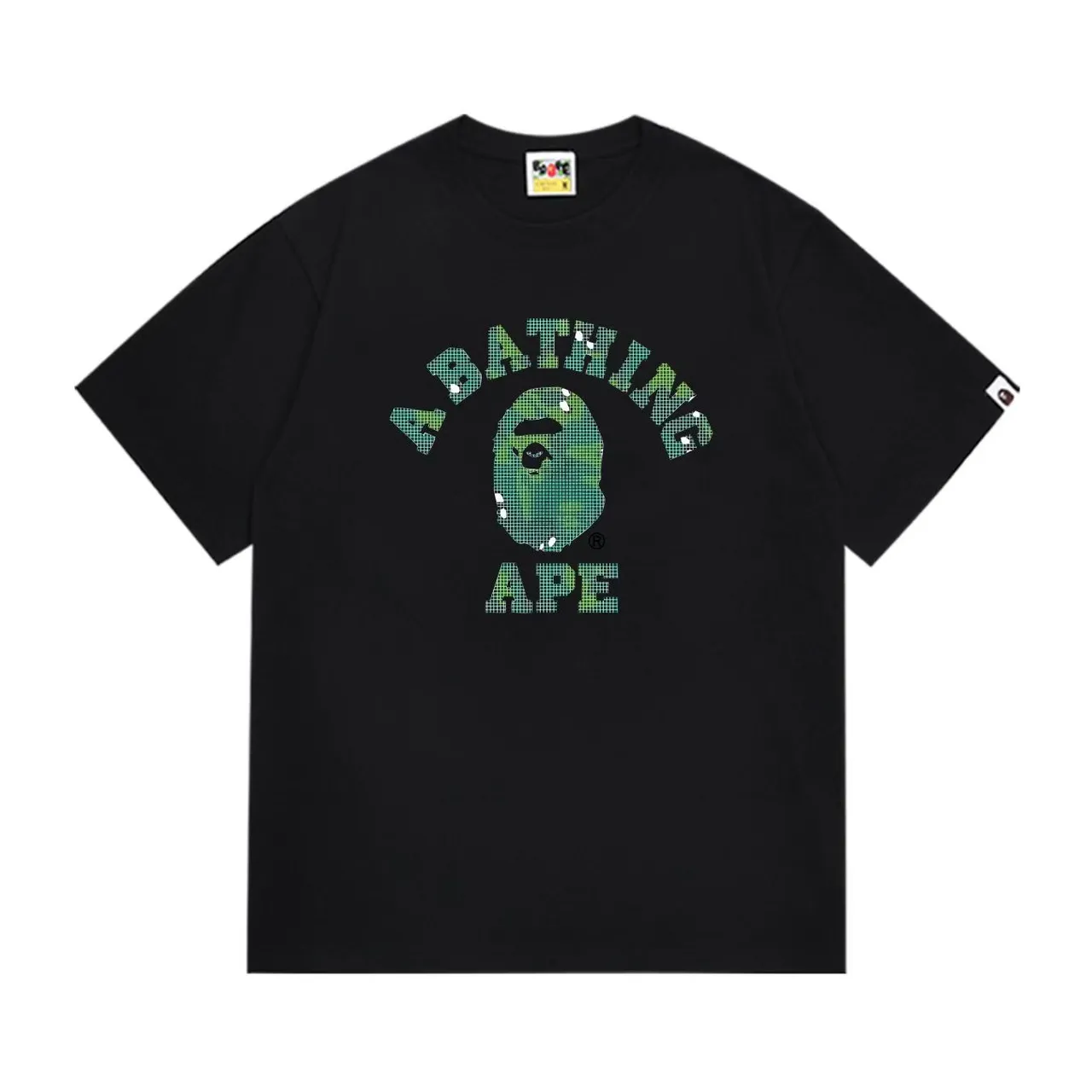A Bathing Ape ABC Camo Graphic Black T-Shirt