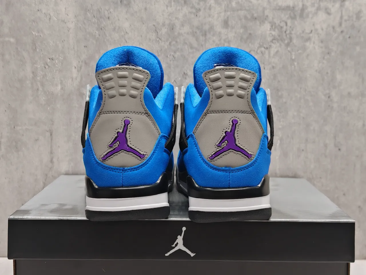 Air Jordan 4 Royal Blue Suede Basketball Shoes