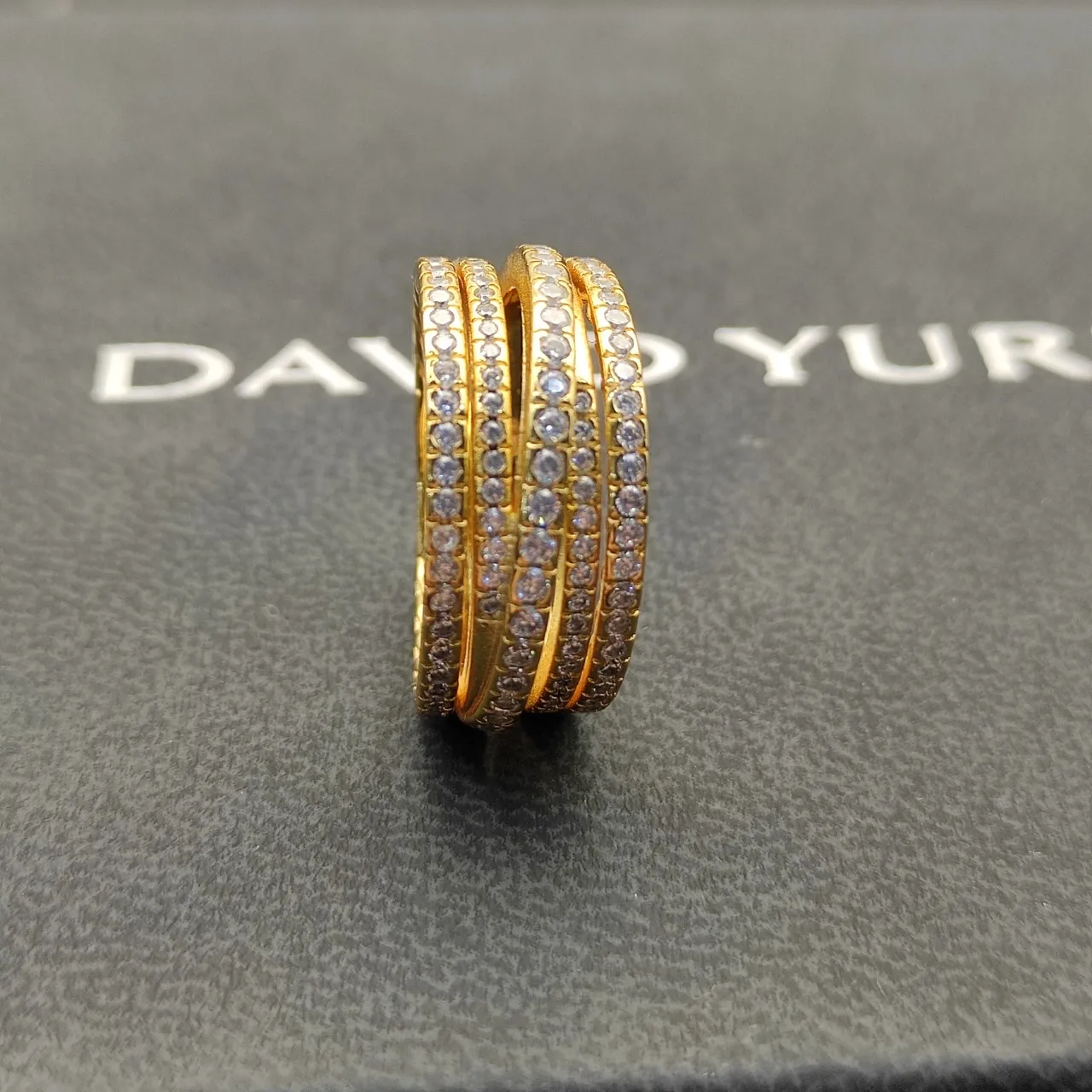 Tiffany & Co. T Collection Twisted Rope and Pavé Diamond Stacking Rings