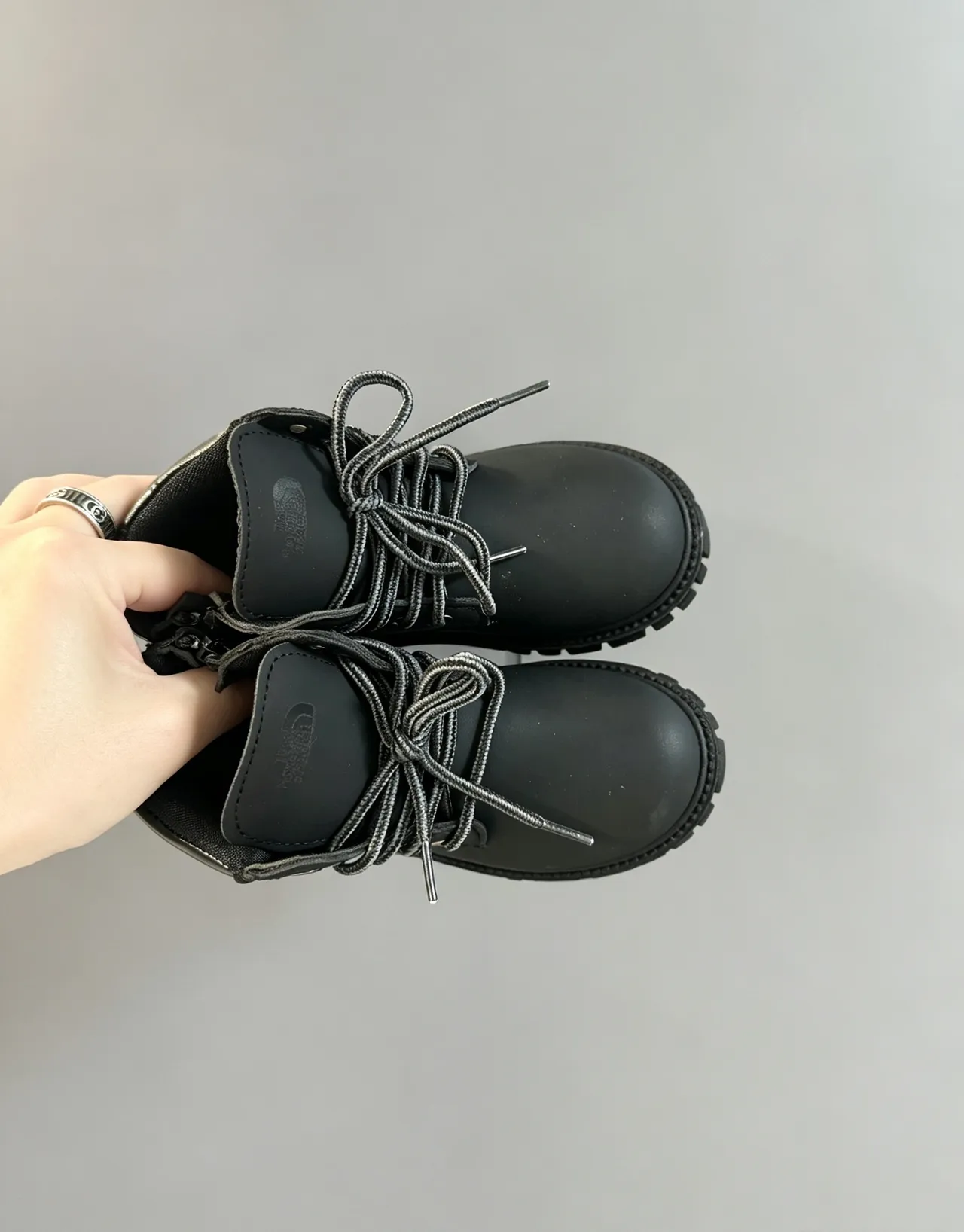 Timberland Field Boot Black Padded Collar Rugged Lug Sole Work Boots