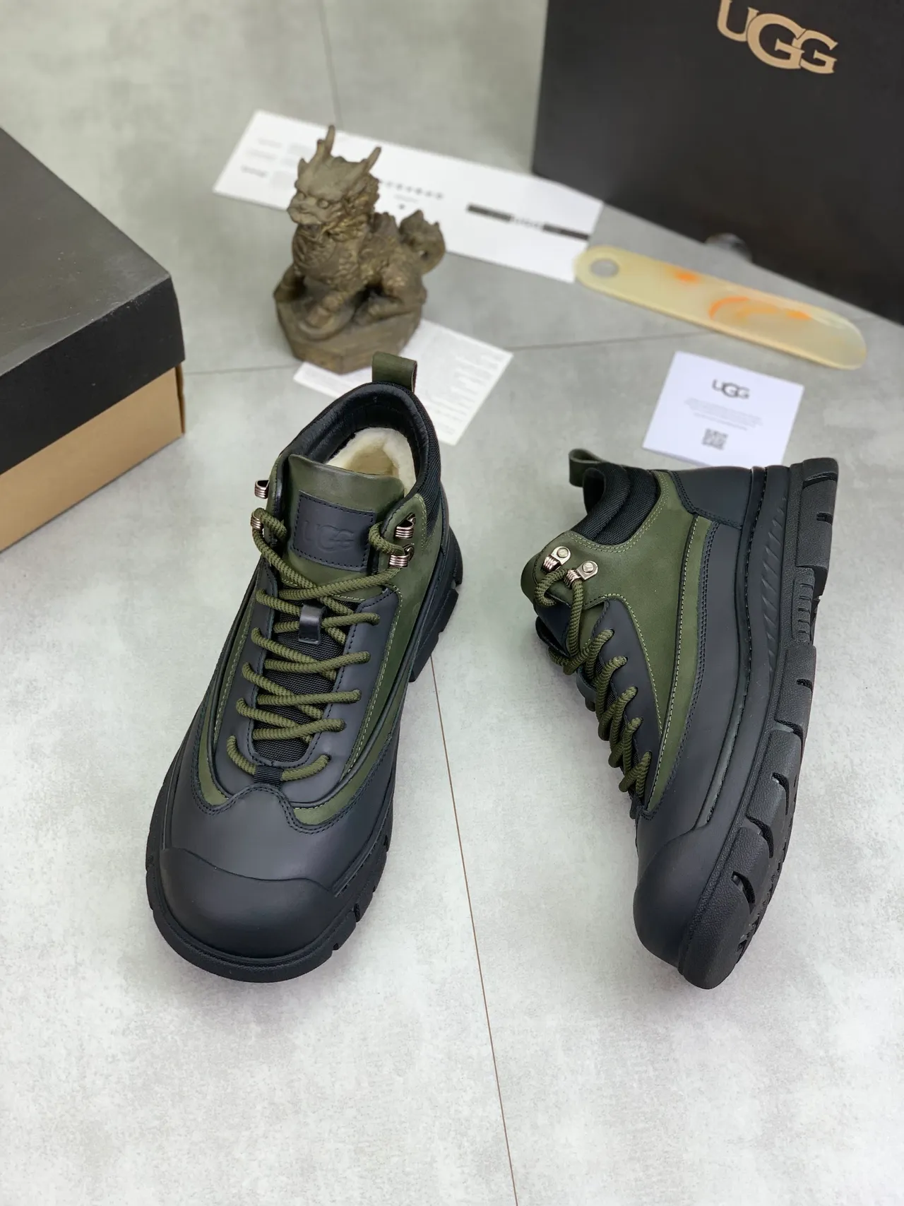 UGG Army Green and Black Utility Hiking Boot