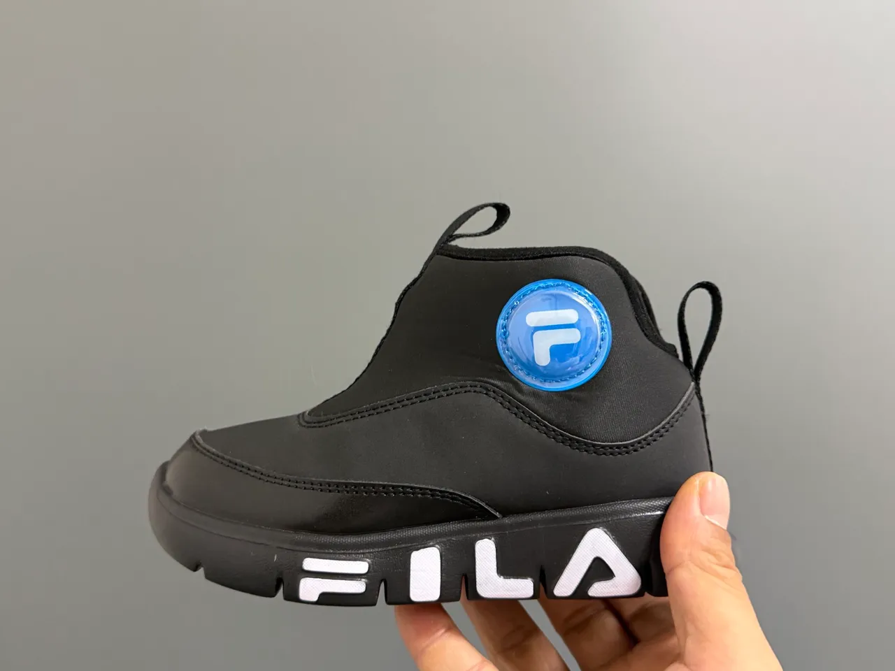 Fila Pink Black Ankle-High Insulated Snow Boots