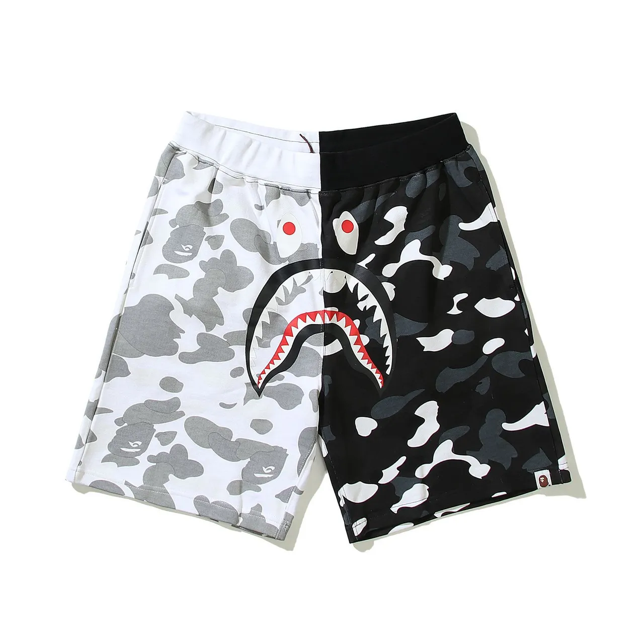 A Bathing Ape Multicolor Drawstring Waist Relaxed Fit Shorts