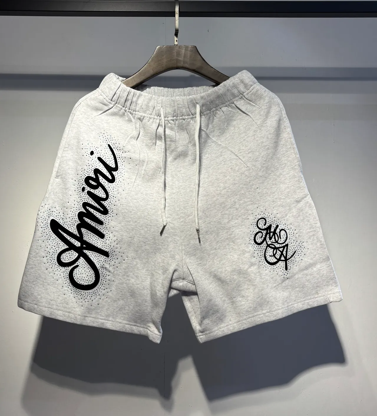 Amiri Script Logo Gradient Dot Shorts