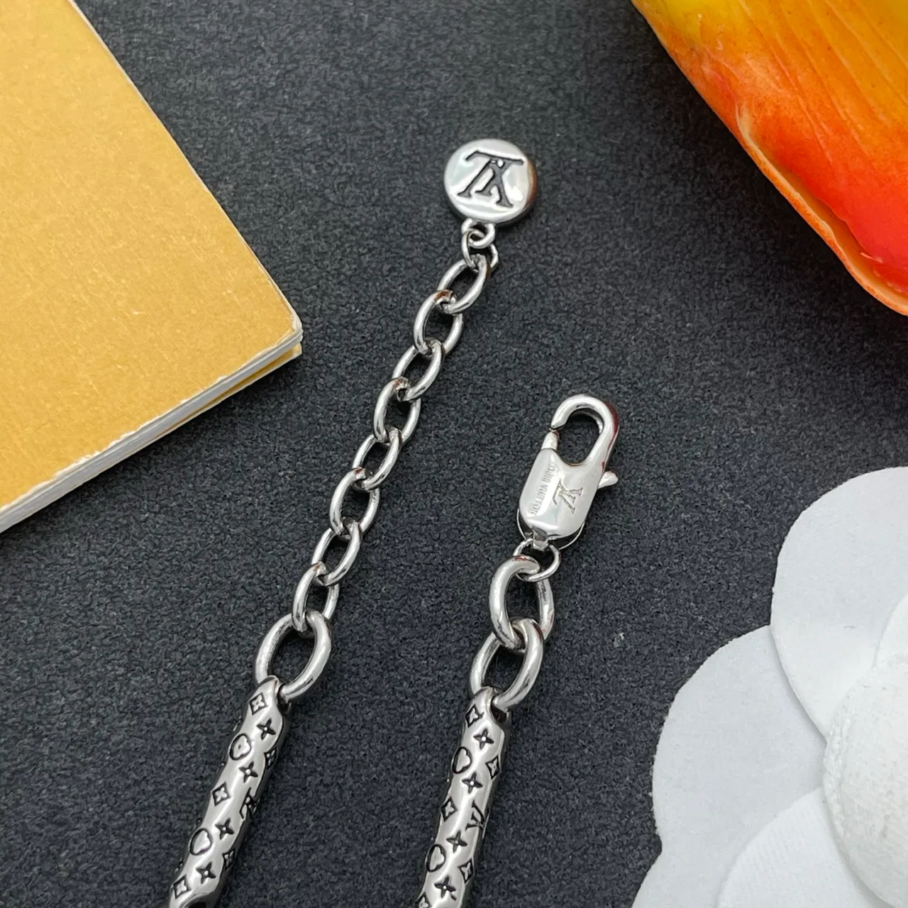 Louis Vuitton Monogram Chain Bracelet Silver Bracelet