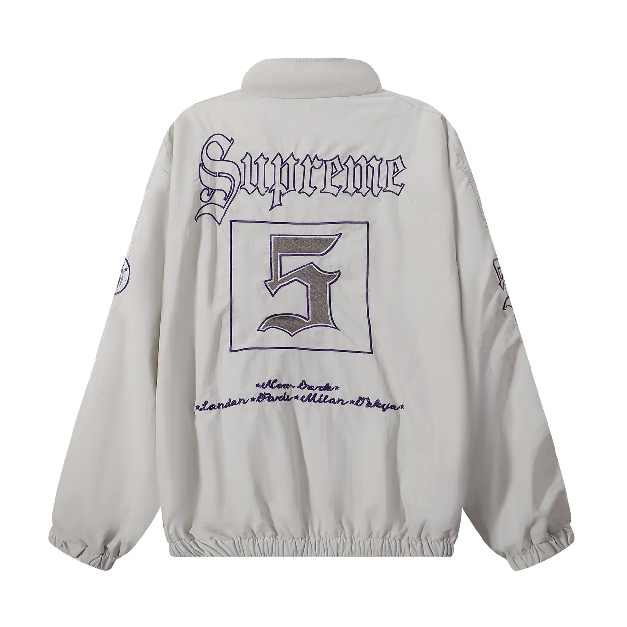 Supreme Gothic Logo Colorblock Windbreaker
