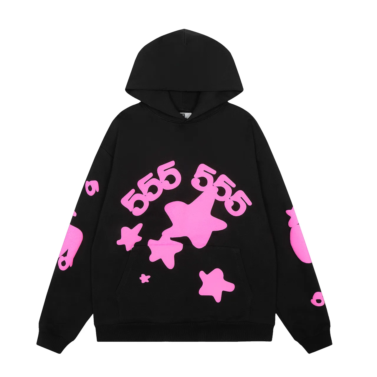 Black and Pink Graphic Print Tracksuit