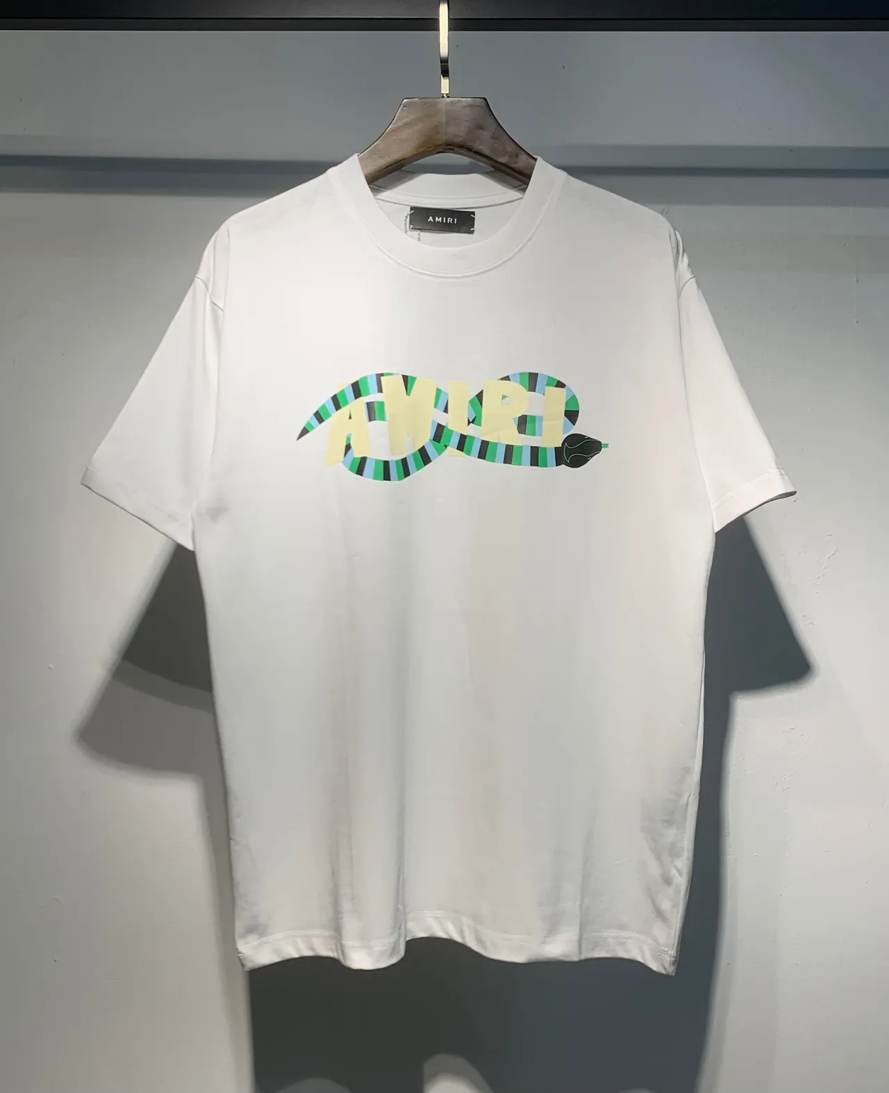 Amiri Snake Logo Graphic White T-Shirt