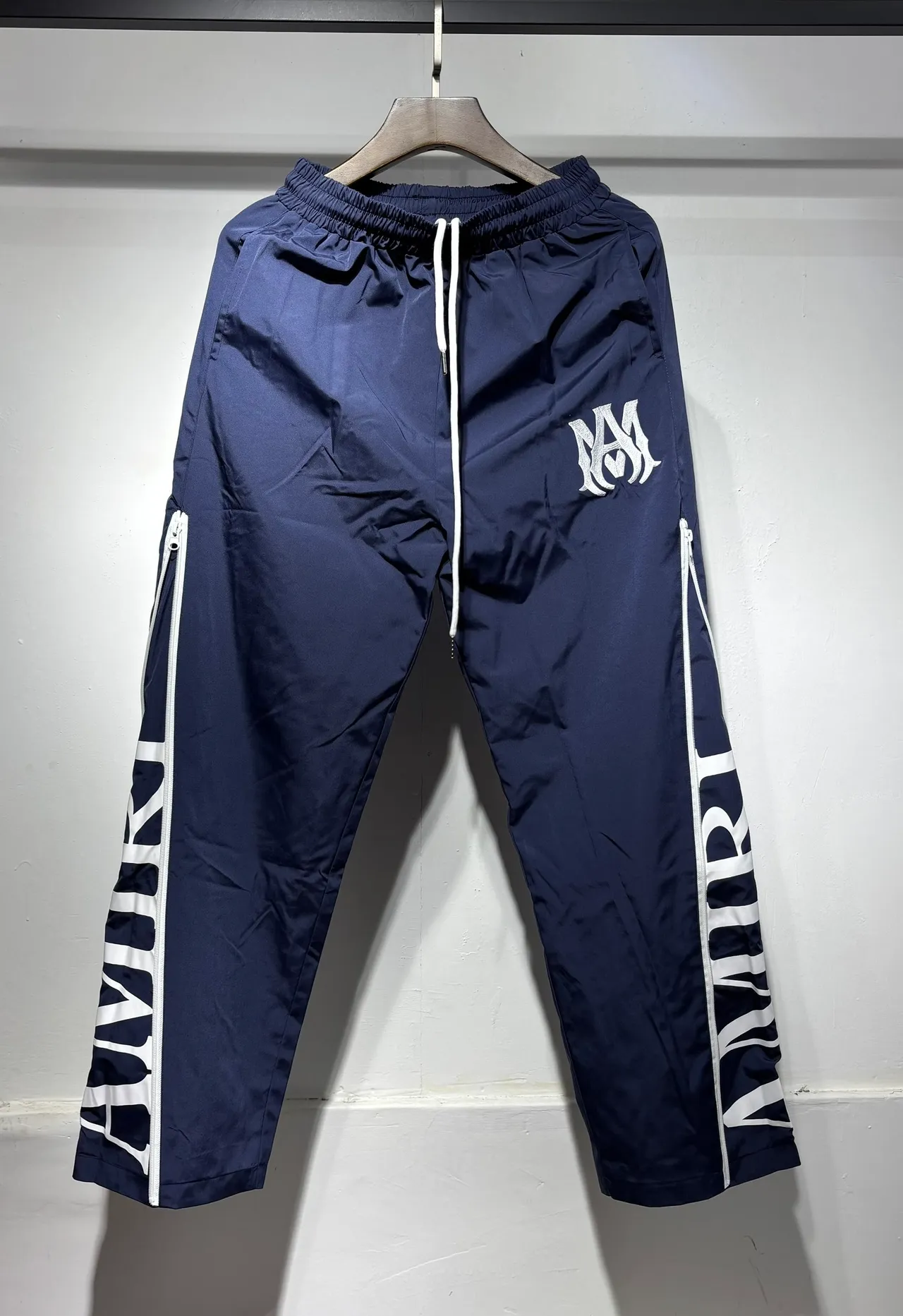 Amiri Track Pant Black White Side-Zip Pants