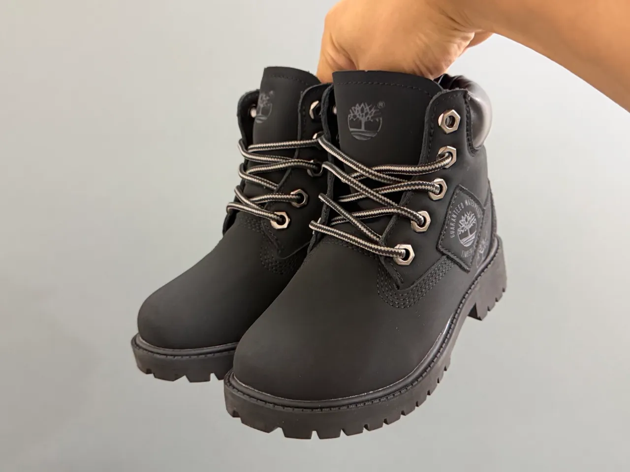 Timberland Premium 6-Inch Beige Brown Suede Upper Padded Collar Work Boots