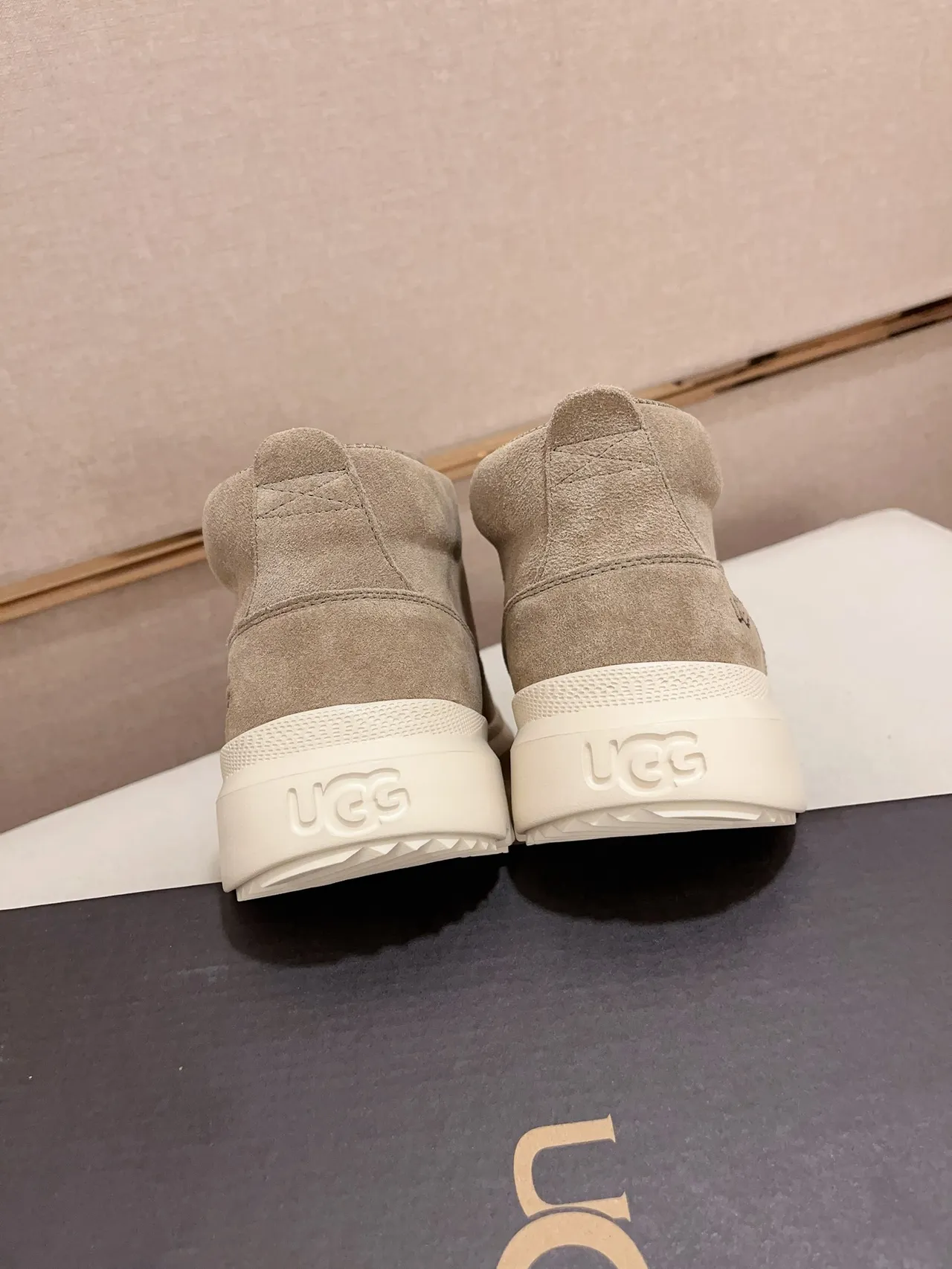 UGG Suede Platform Lace-Up Ankle Boot