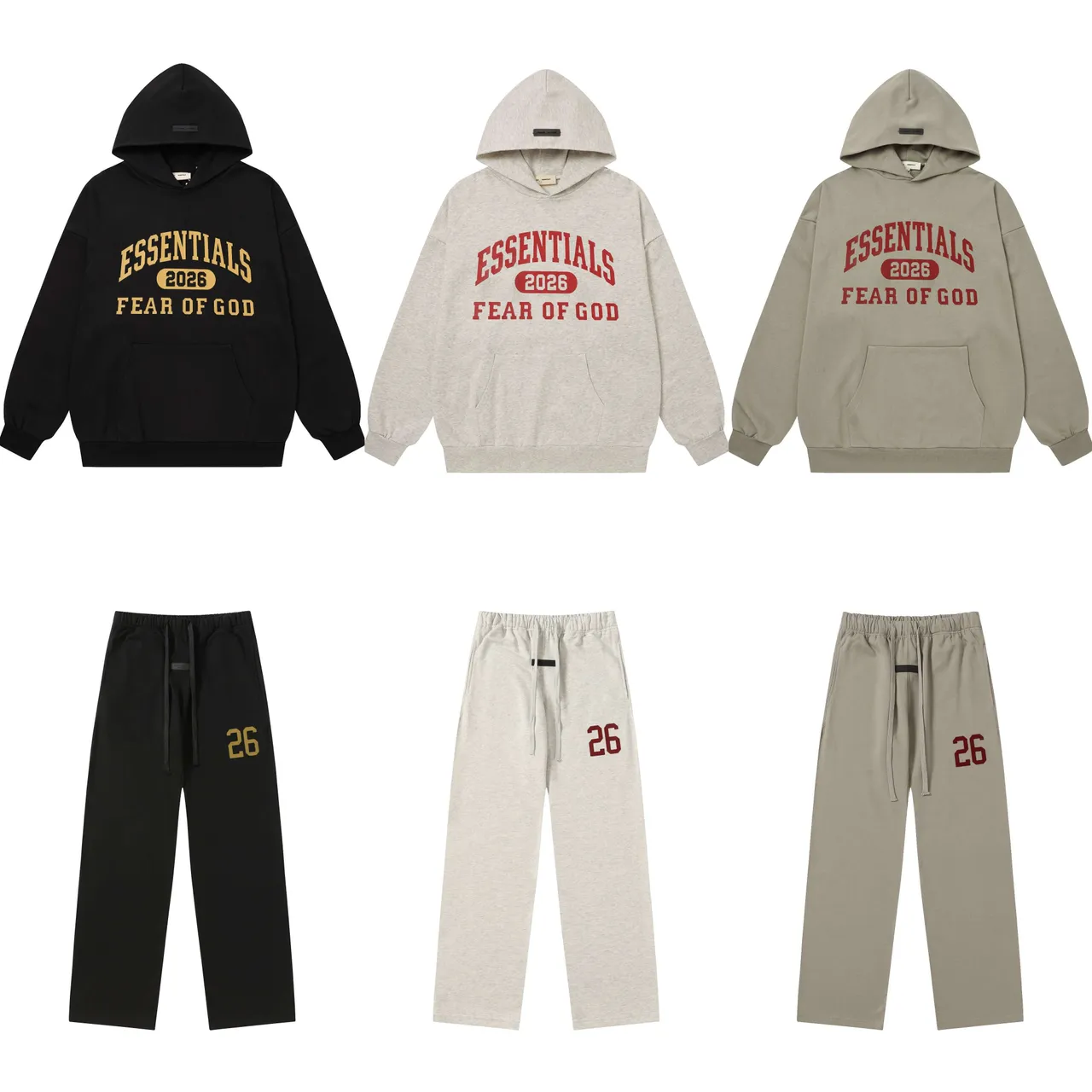 Fear of God Essentials 2026 Collegiate Print Hoodie