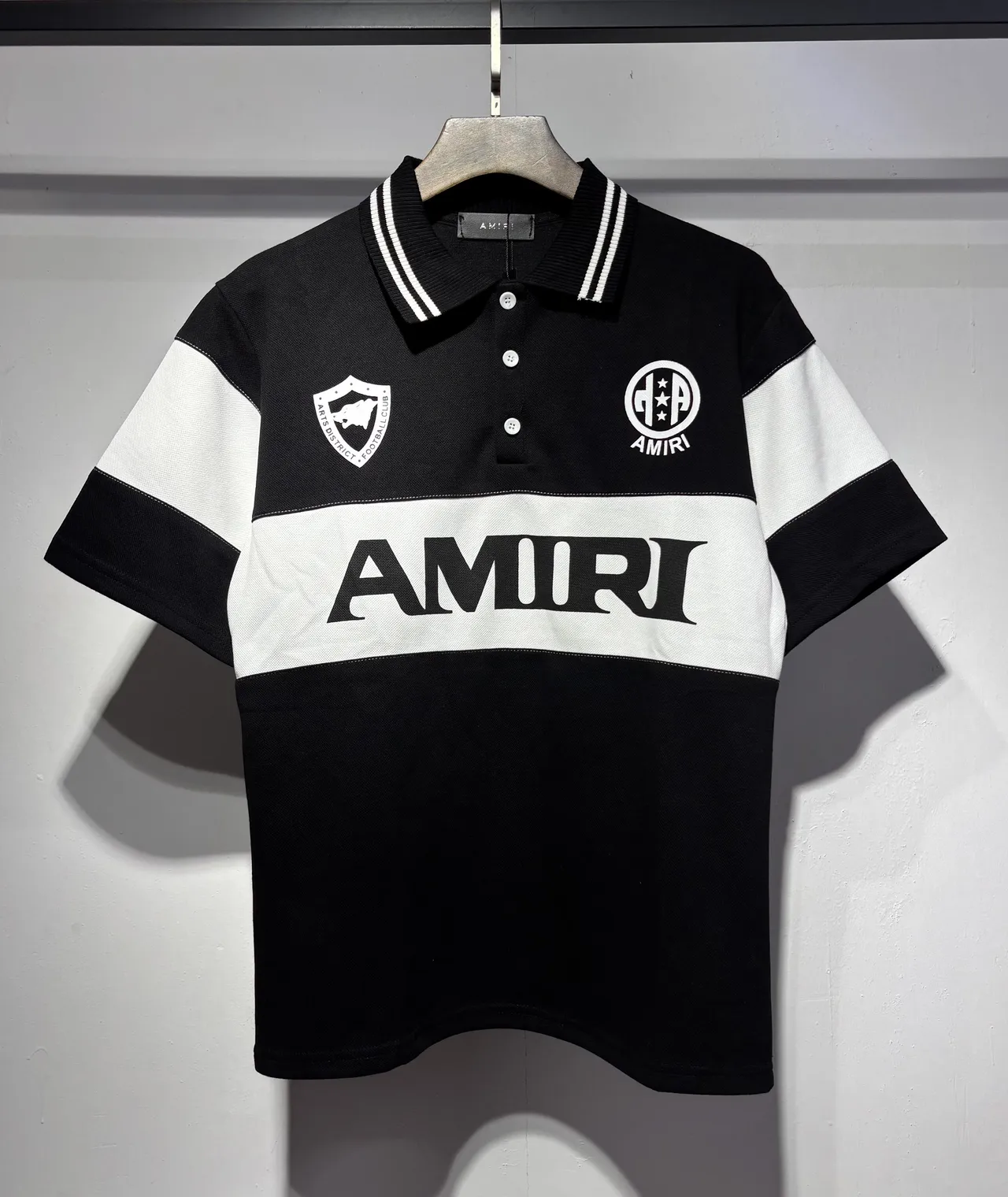 Amiri Color-Blocked Logo Polo Shirt