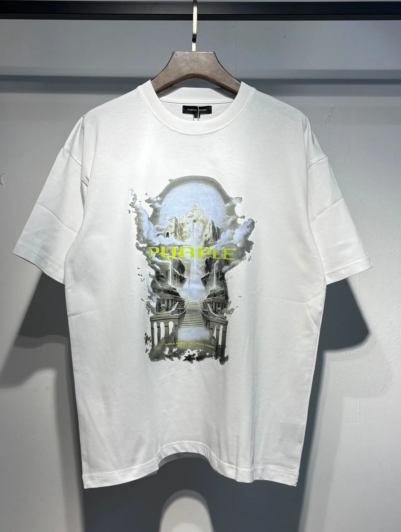 Purple Brand Graphic Print Oversized T-Shirt