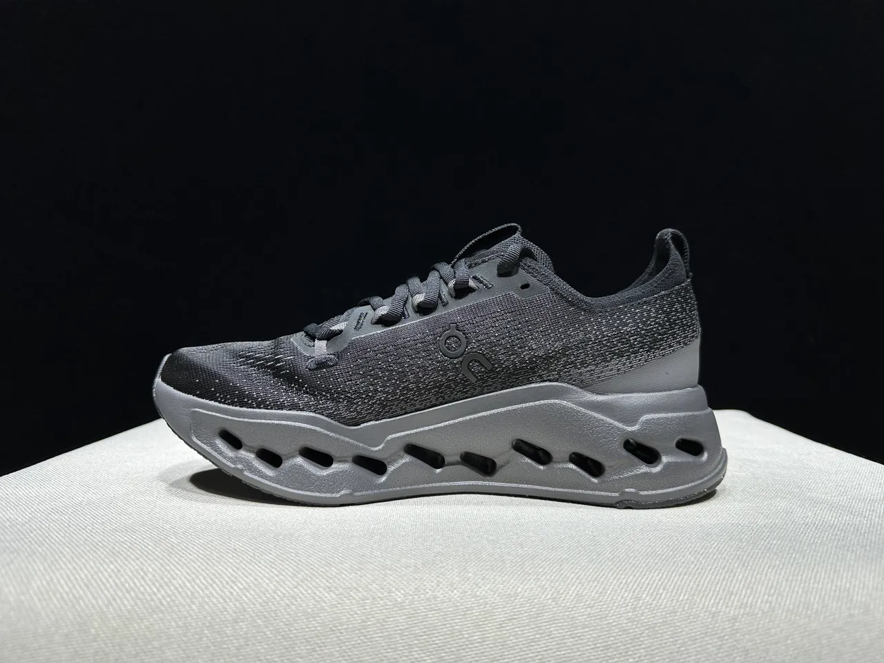 On Cloudmonster Black Running Shoes