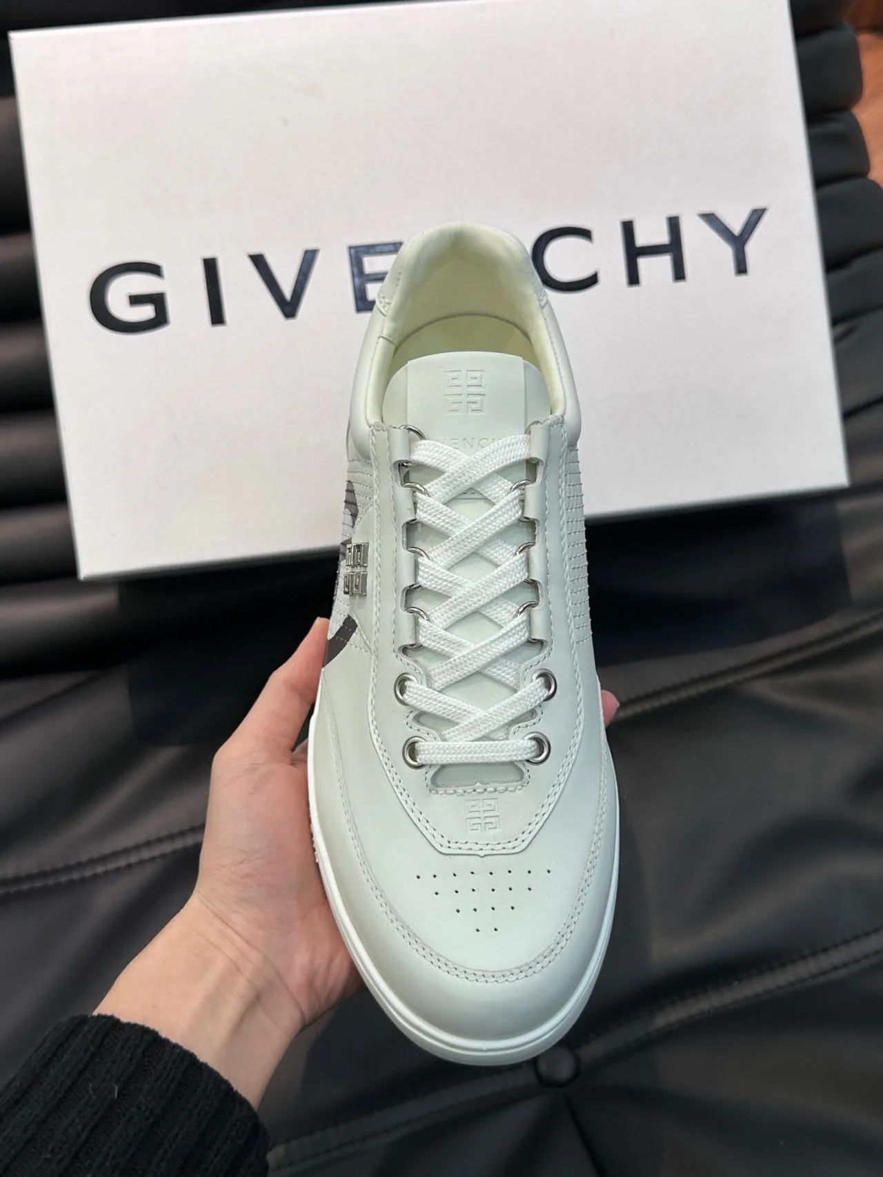 Givenchy City Sport White and Black Graphic Lifestyle Sneakers