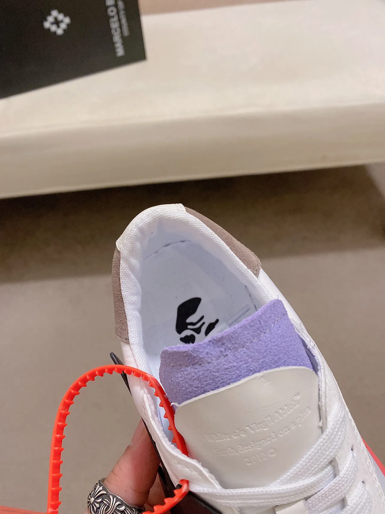 Off-White Black Low-Top Platform Sole Lifestyle Sneakers