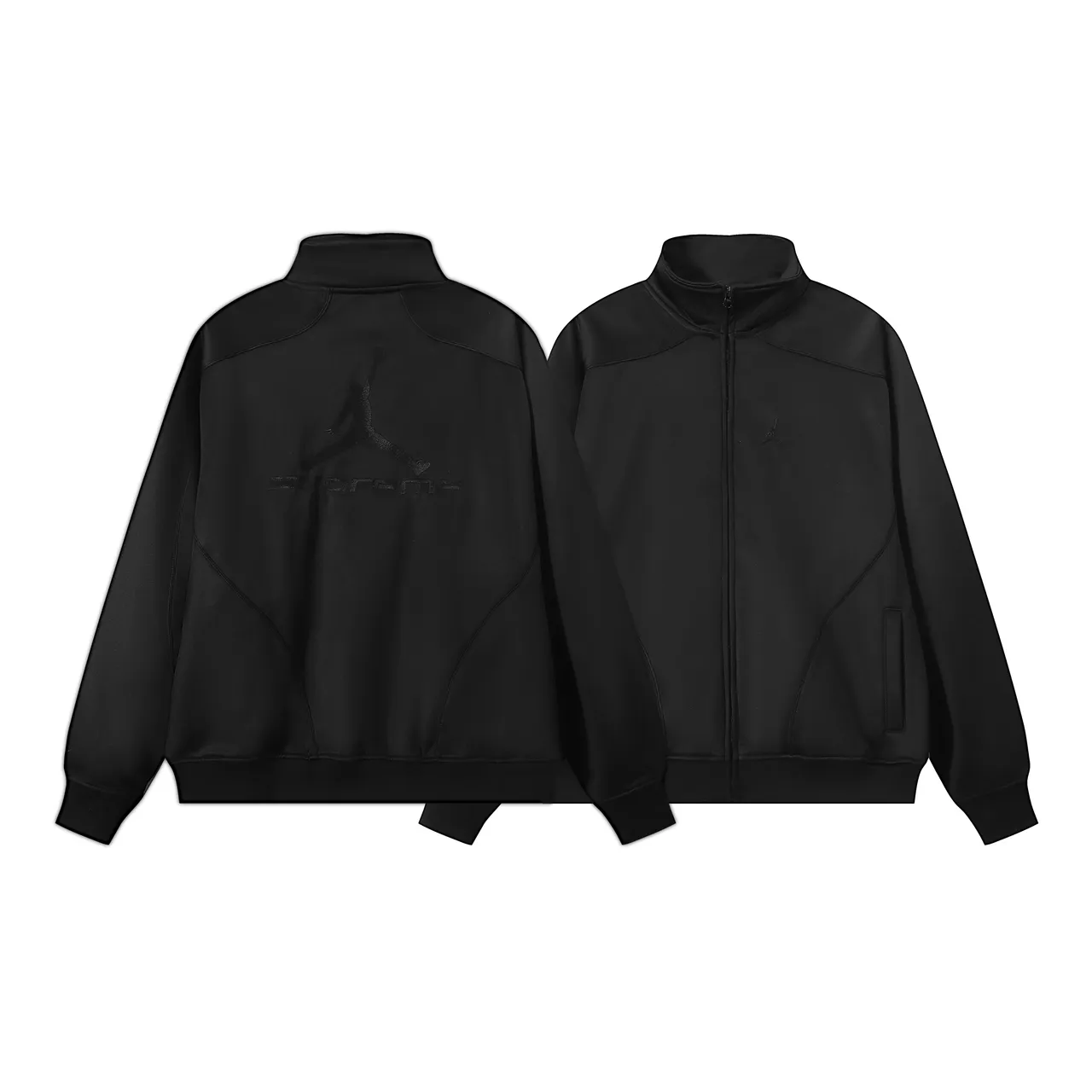 Air Jordan Track Black Navy High-Neck Full-Zip Jacket