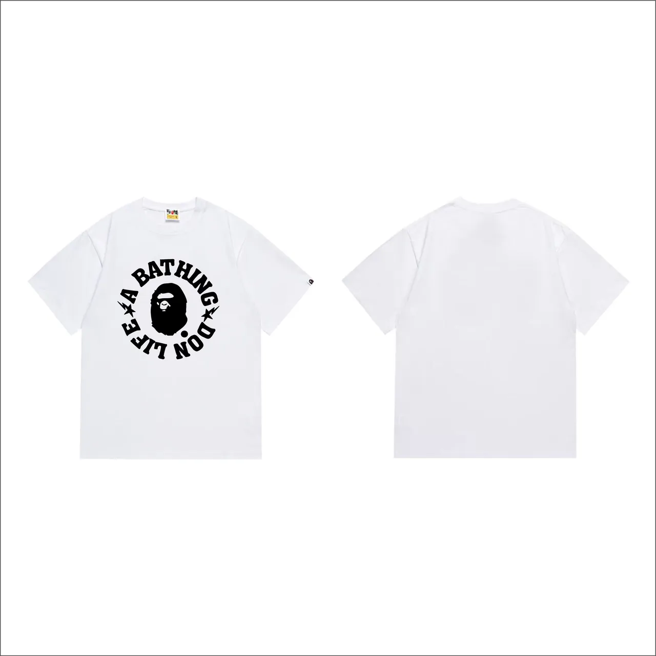 A Bathing Ape Don't Life Graphic Print Black T-Shirt