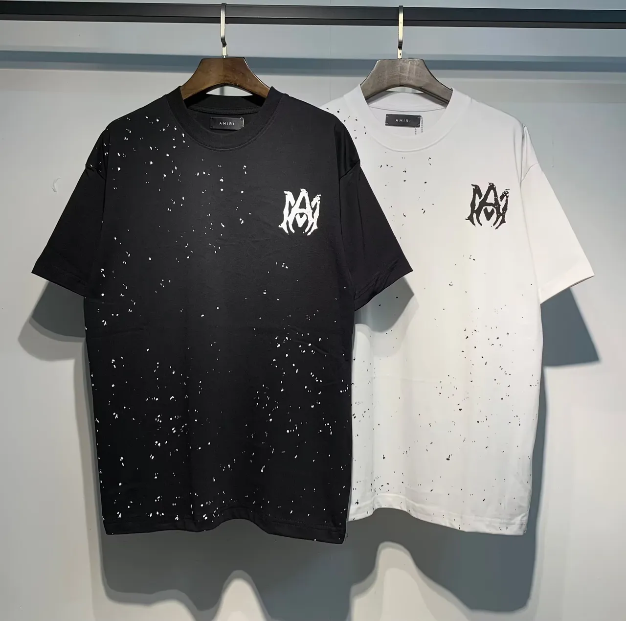 Amiri MA-1 Splatter Print Graphic T-Shirt