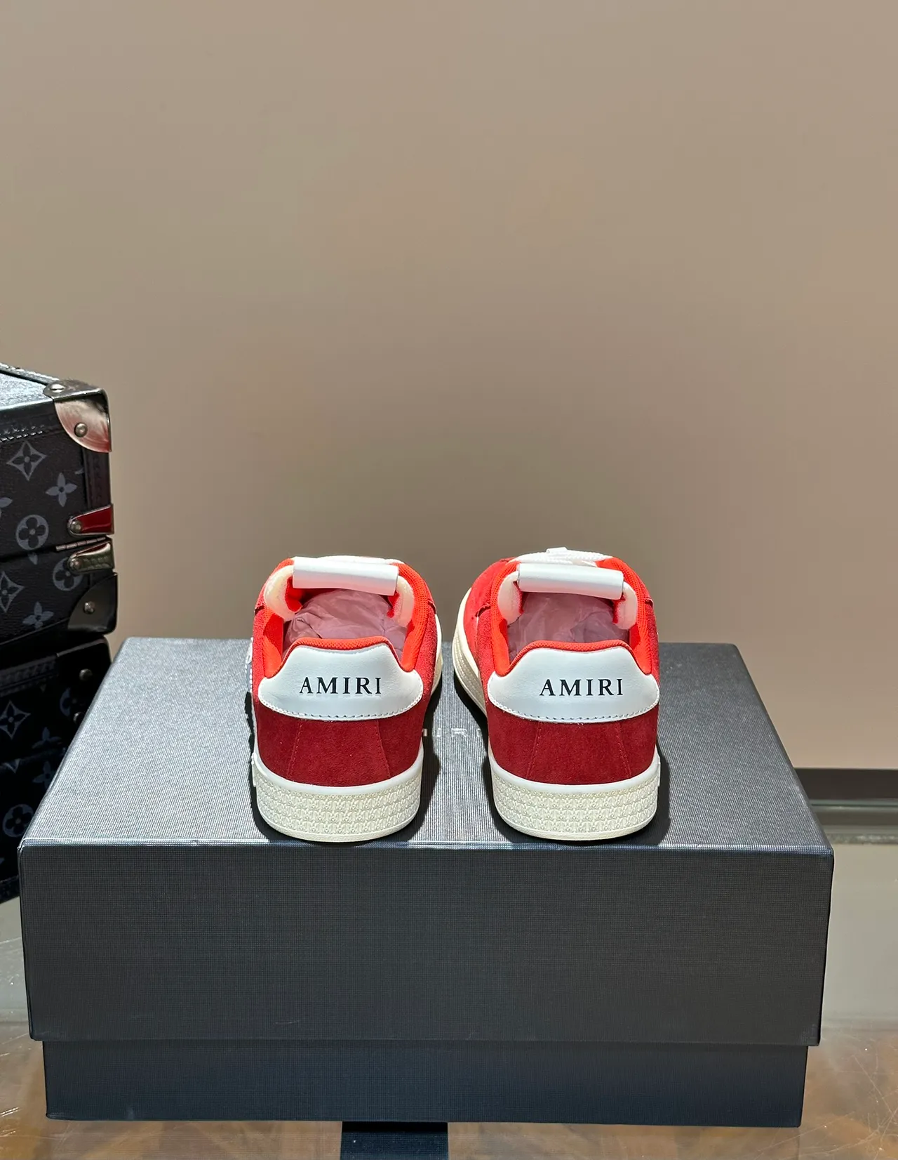 Golden Goose Super-Star Red Suede Star Appliqué Lifestyle Sneakers