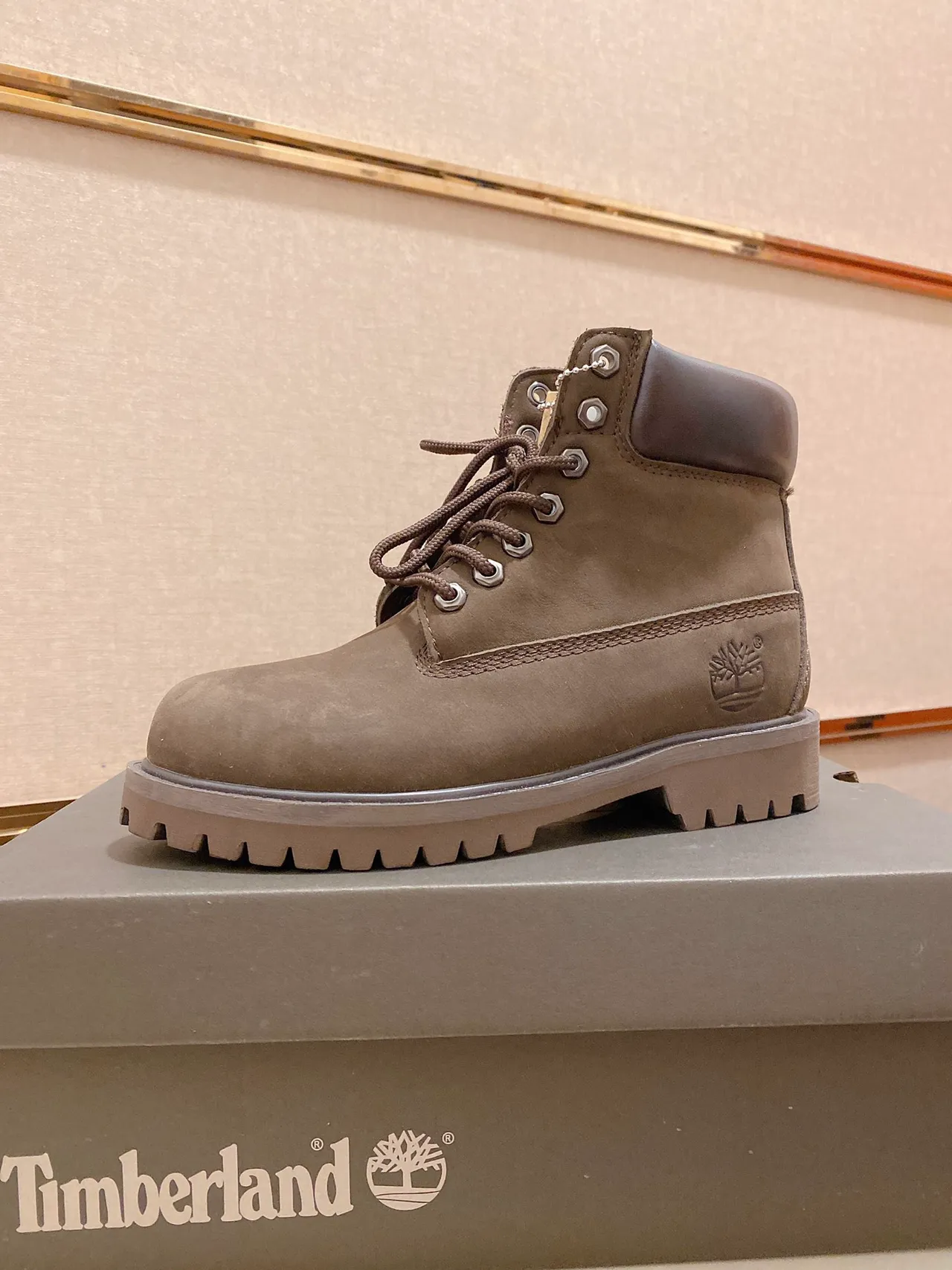 Timberland Premium 6-Inch Olive Nubuck Work Boot