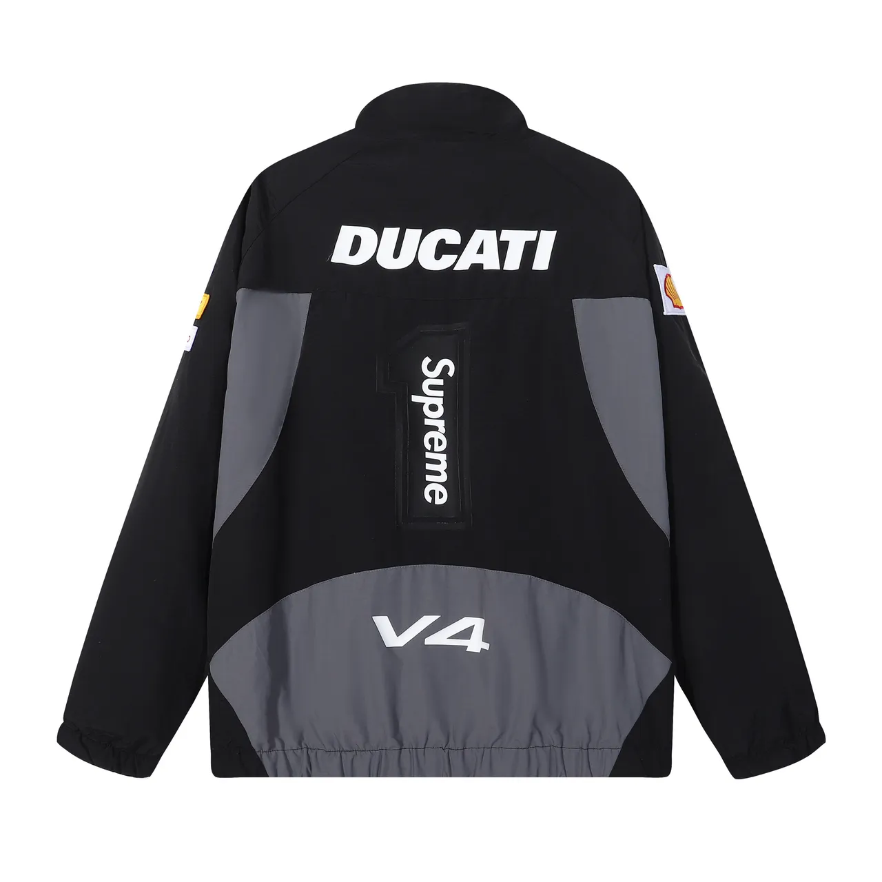 Supreme Ducati Racing White Red Zip-Up Windbreaker Jacket Tracksuit