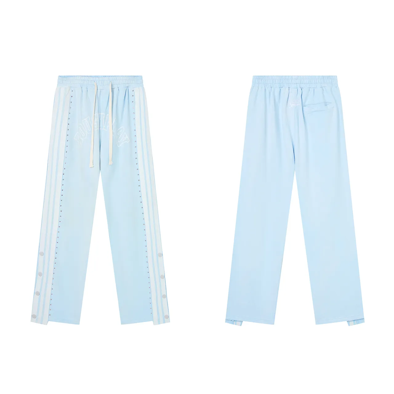 Roughplay Arch Logo Studded Stripe Sweatpants