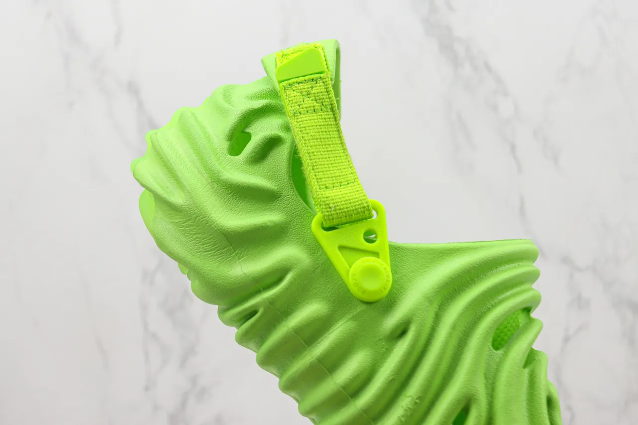 Crocs Echo Clog Neon Lime Green Molded Foam Clog