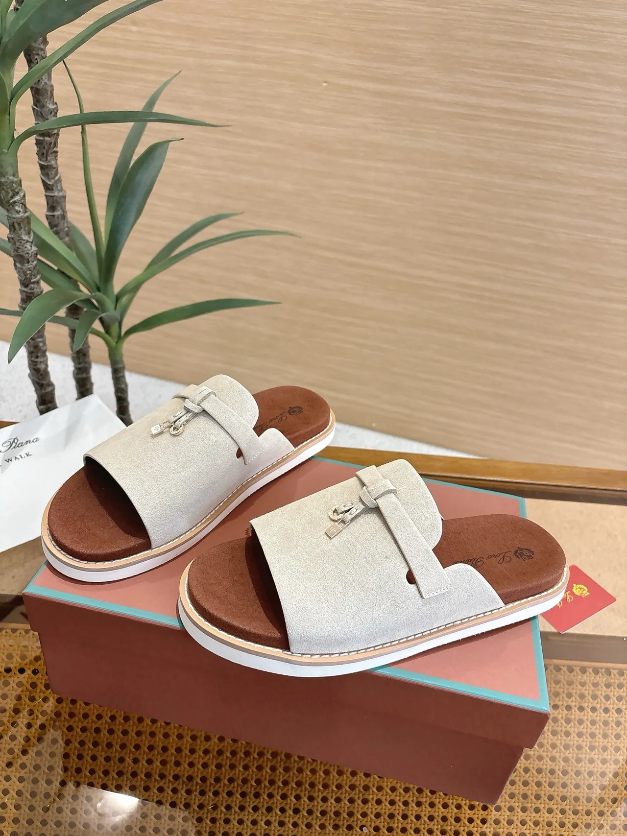 Loro Piana Summer Walk Knotted Strap Slippers