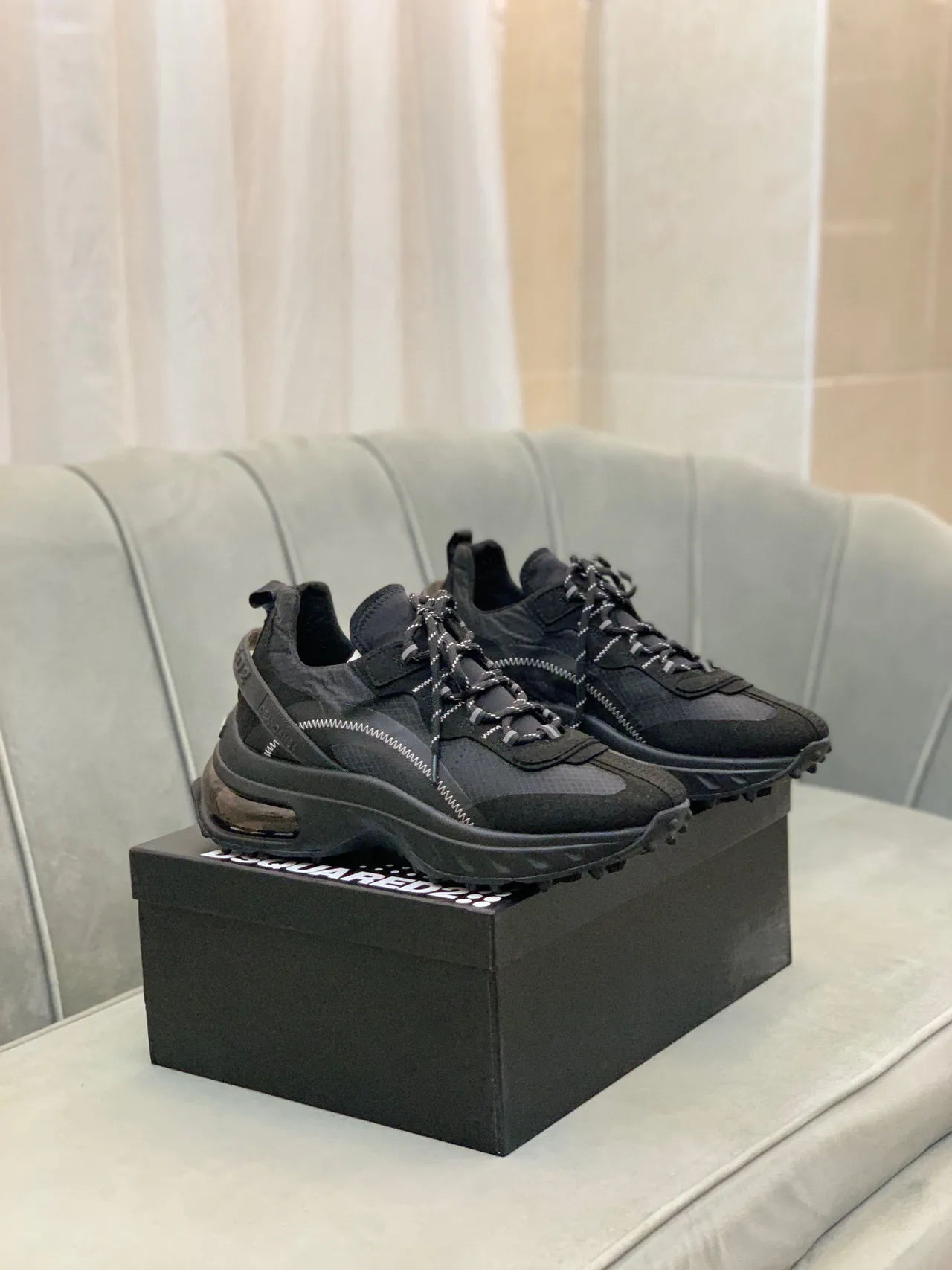 Dsquared2 ICON Black Chunky Sneakers