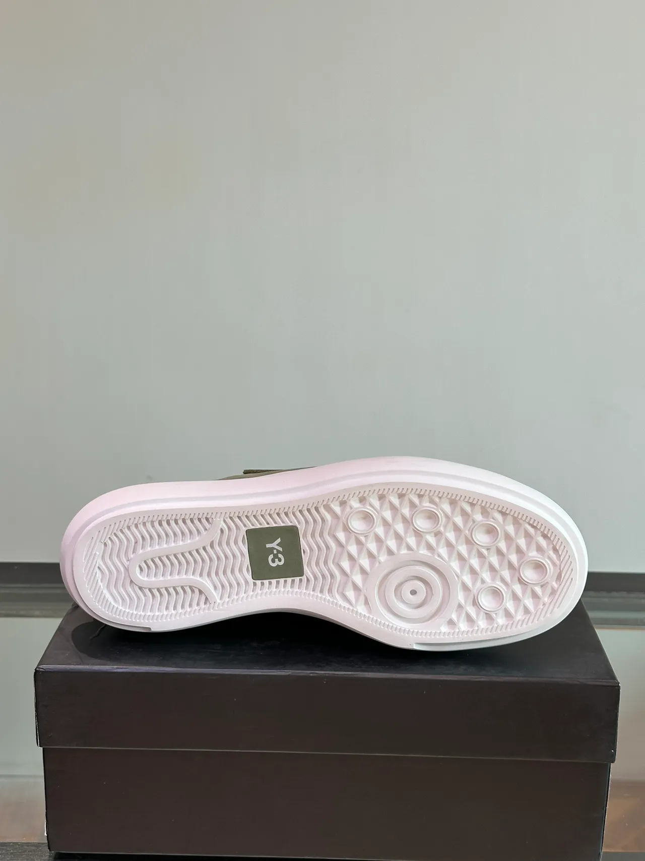 Y-3 Green White Suede Upper Layered Toe Cap Lifestyle Sneakers