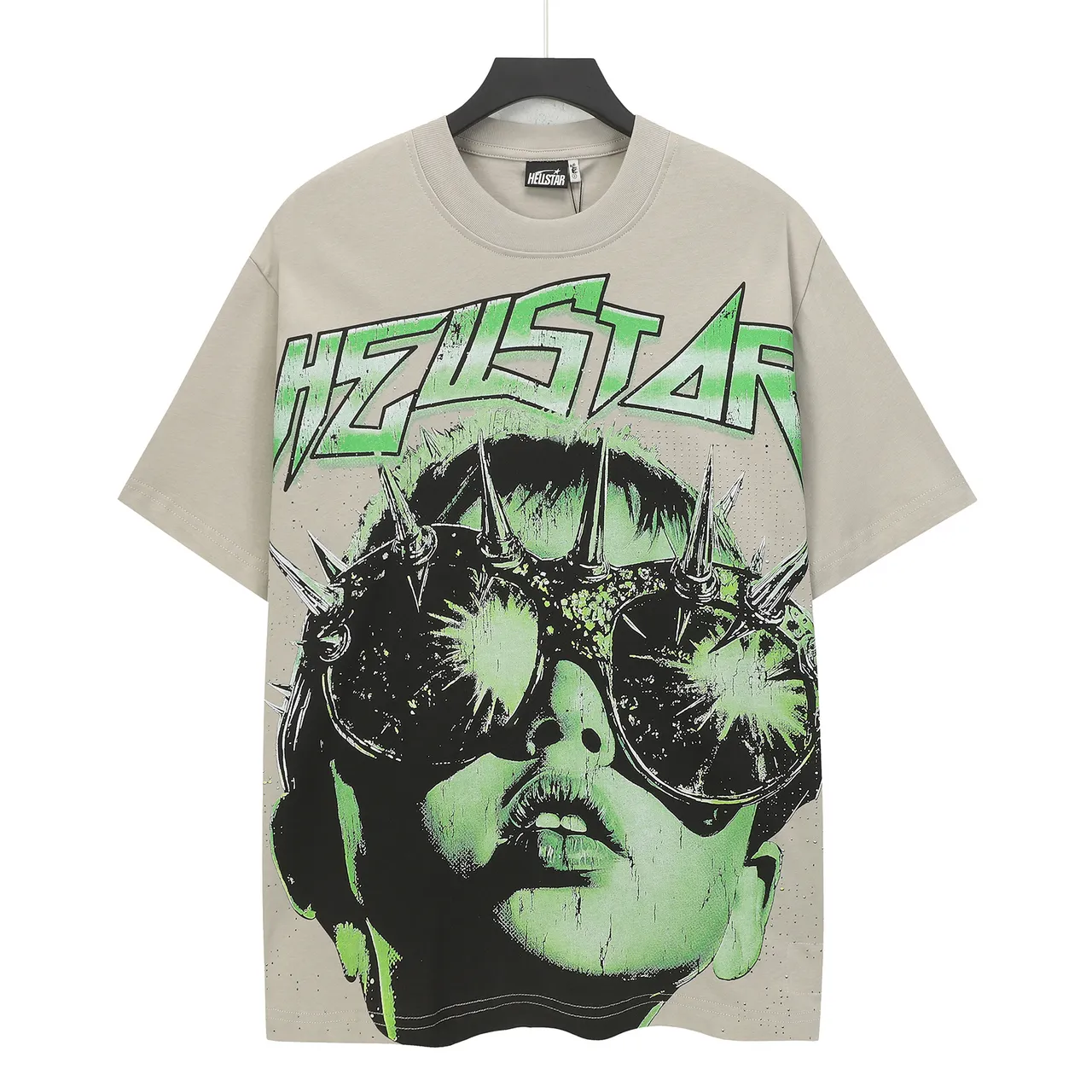 Hellstar Graphic Print Beige T-Shirt