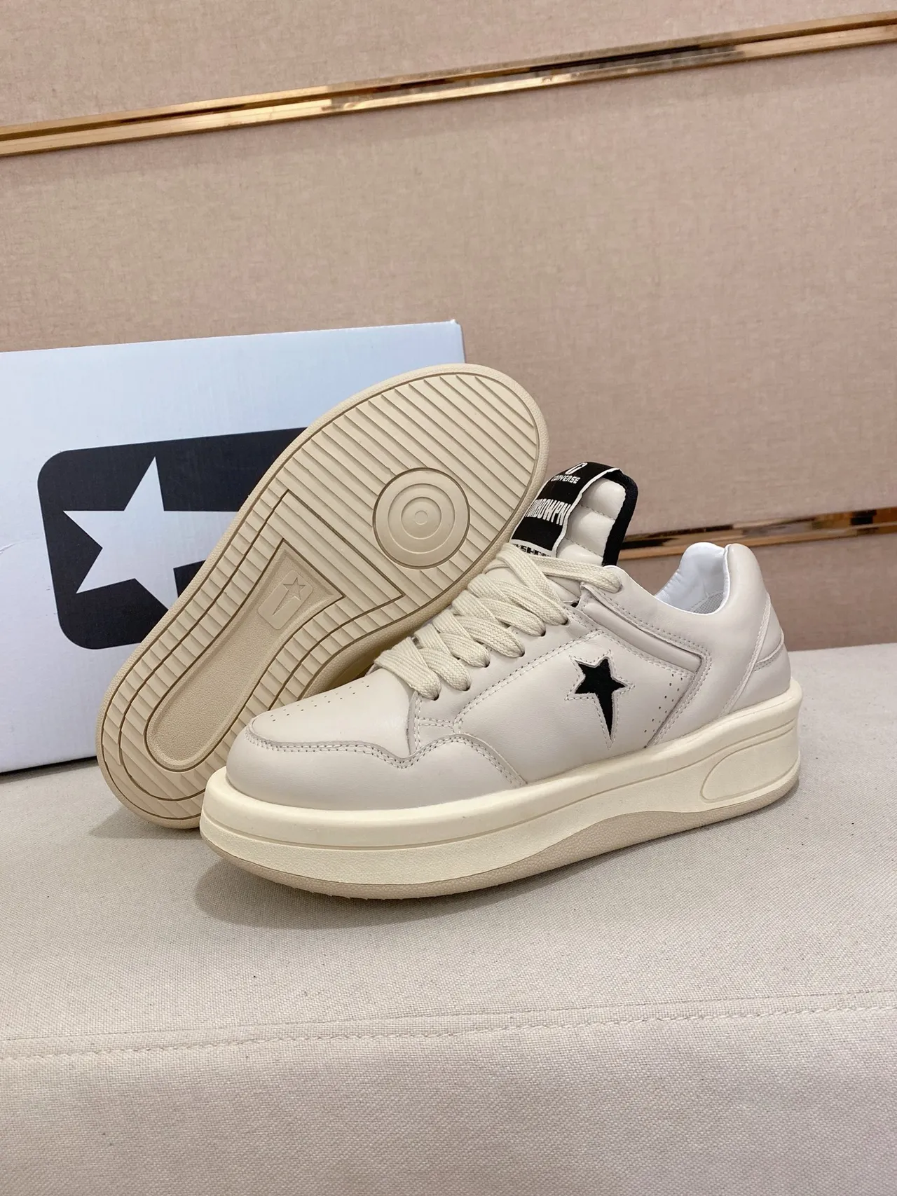 Converse One Star Platform Off-White Lifestyle Sneakers